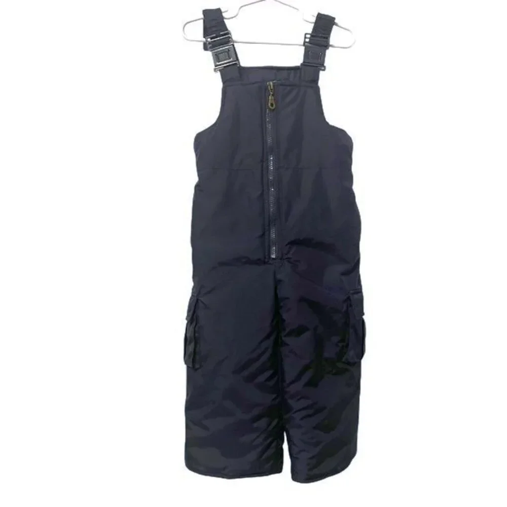 OshKosh B'gosh Unisex Snow Bibs Snowpants Navy Blue Size 3T
